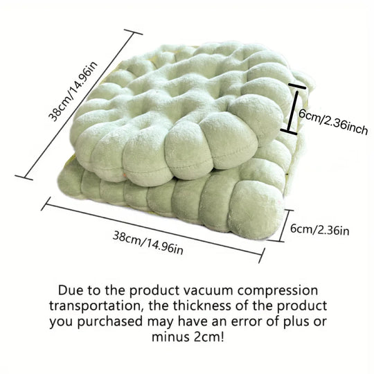 1 cookie shaped cushion, comfortable and soft circular cookie cushion, square cushion, suitable for indoor use at home