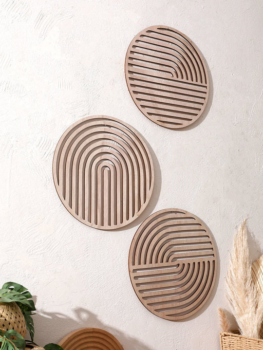 Natural Wooden Wall Hanging Wall Art Decor