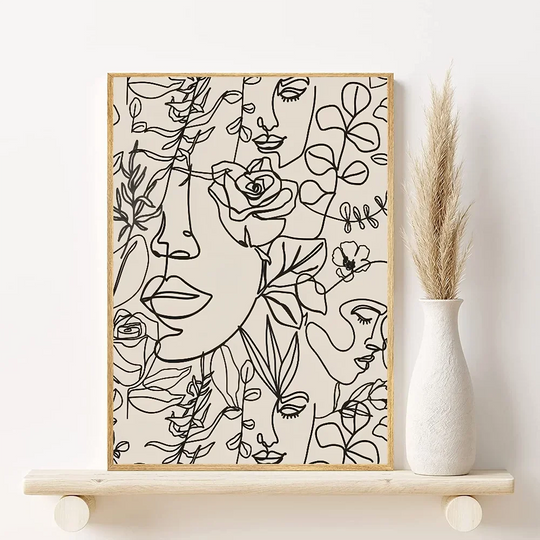 Abstract Bohemian Wall Art Poster Aesthetic Canvas Painting Posters