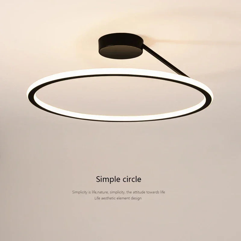 Modern Simple Circle Led Chandelier for Home