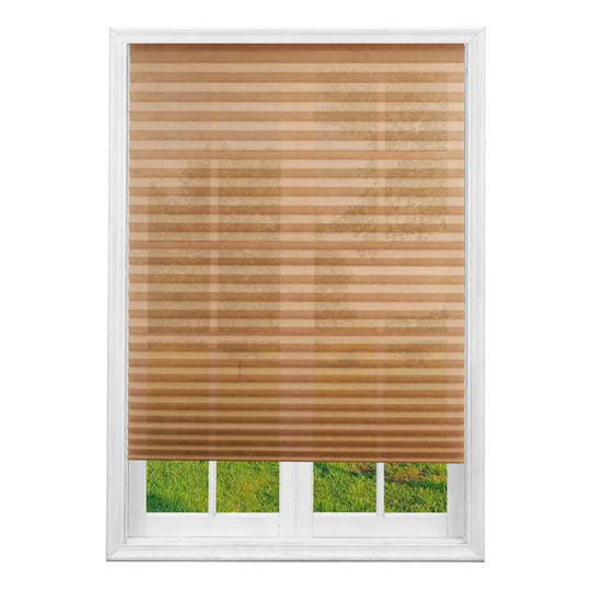 Large Size Self-adhesive Pleated Blinds Bathroom Balcony Shade Half /Full Blackout Window Curtains for Bedroom Living Room