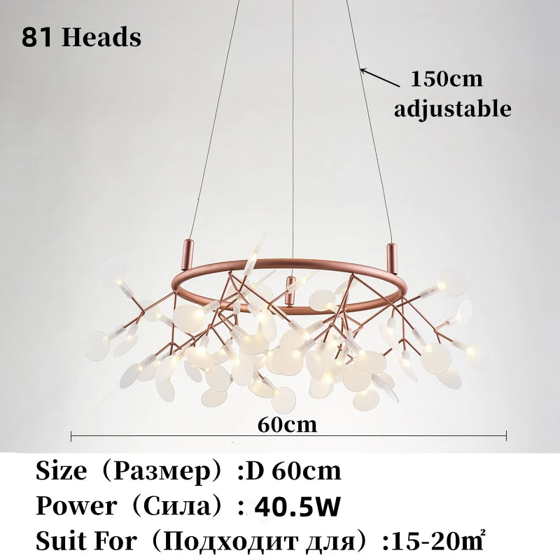 Nordic Chandelier Modern Luxury Living Room