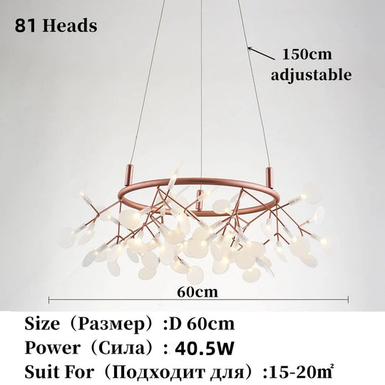 Nordic Chandelier Modern Luxury Living Room
