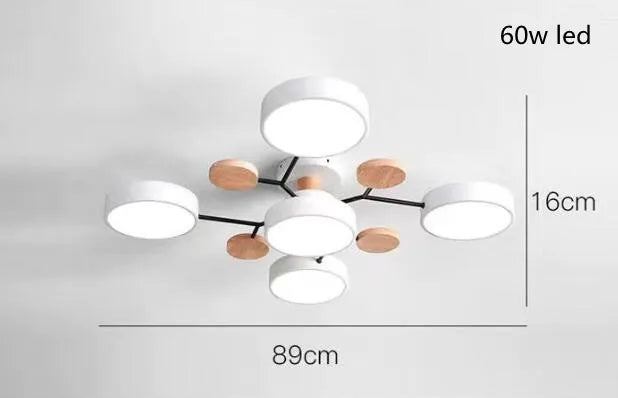 Modern Living Room Ceiling Chandelier Light Three Colors