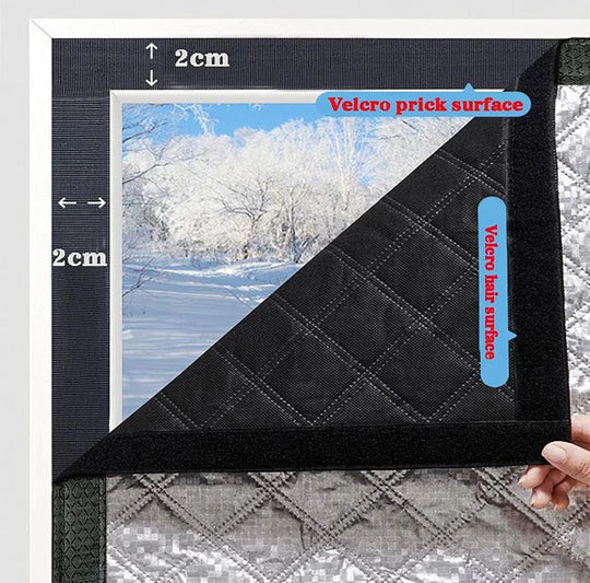 Latest Style Winter Curtains Heat-insulating and windproof Sealed Windows Screen Non perforated Blackout and cold Proof Curtains