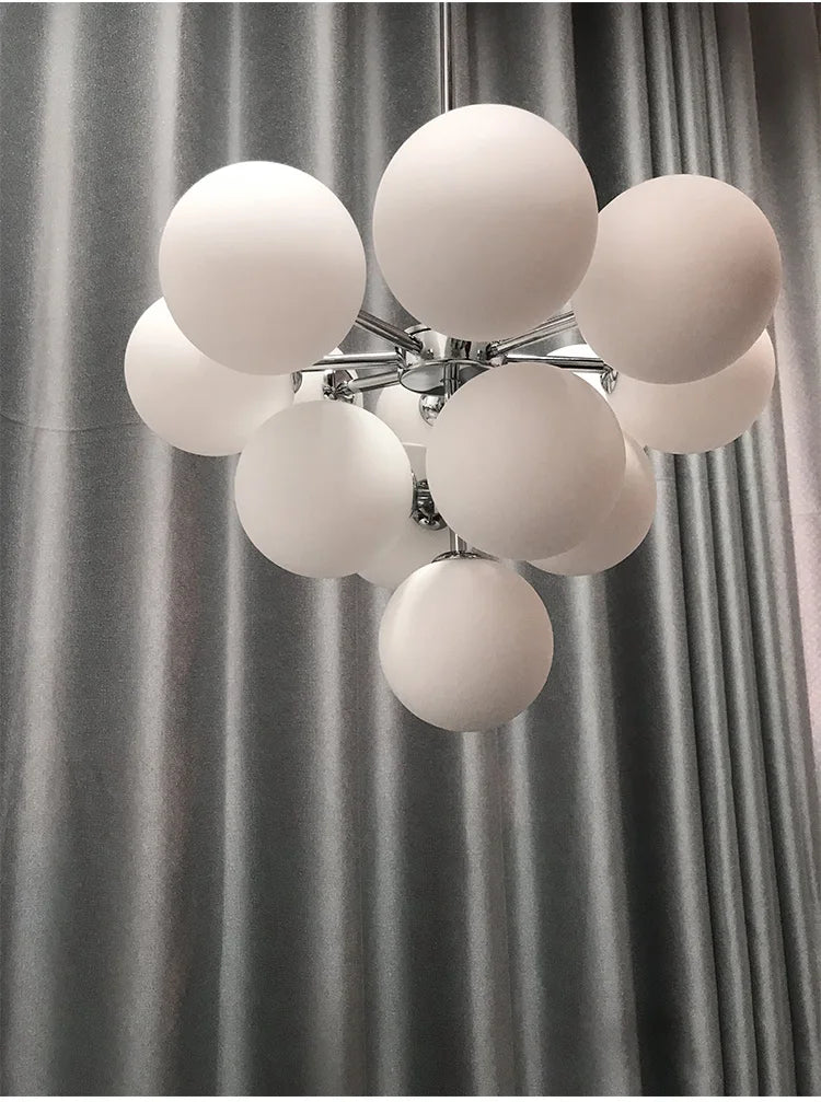 Modern Glass Chandelier Lighting for Living Room