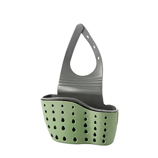Kitchen Sink Holder Hanging Drain Basket Adjustable Soap Sponge Shelf