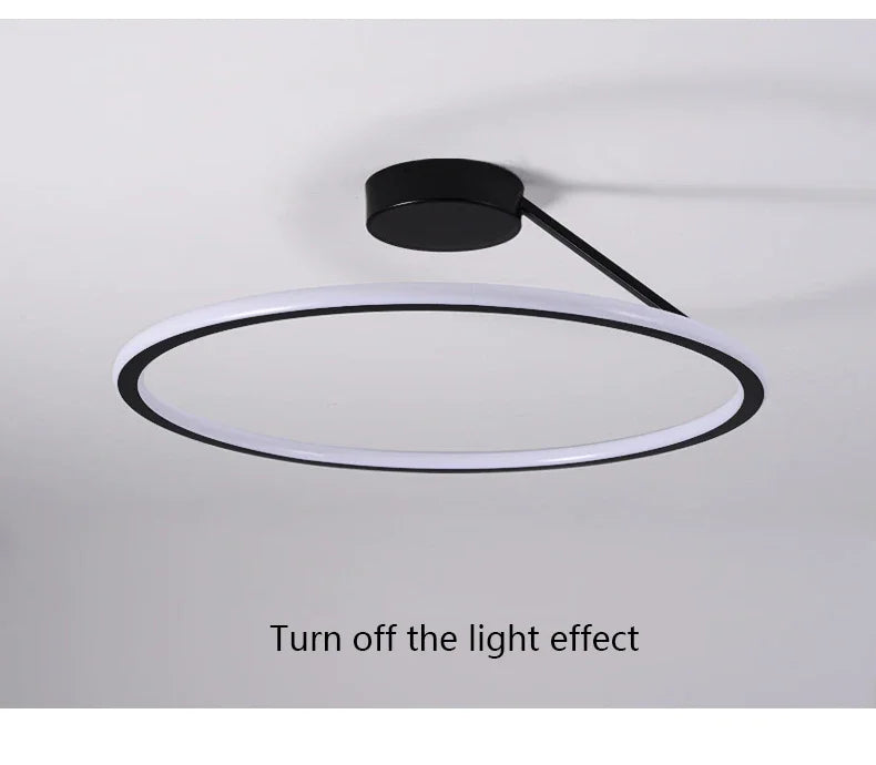 Modern Simple Circle Led Chandelier for Home