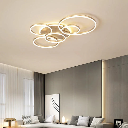 Modern chandelier Led Circle Ring Ceiling Lights For Home