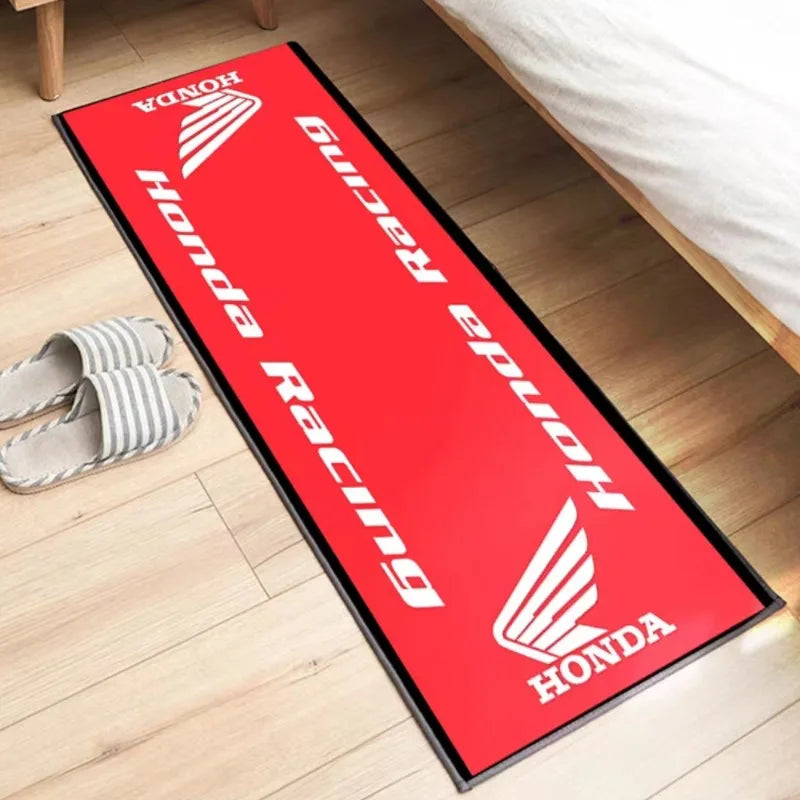 HONDA Motorcycle Carpet Garage Mat Racing Cool Moto Display Motorcycle Display Mat Anti-slip Home Decoration Living Room Rug