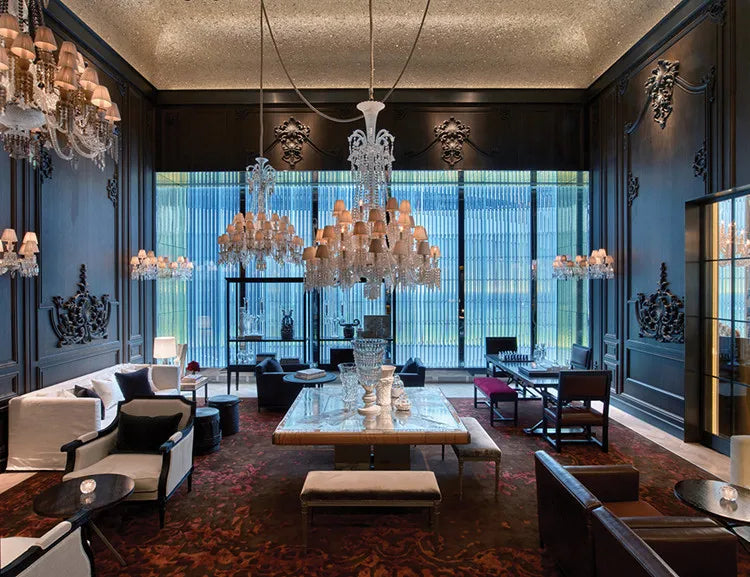 Living Room Chandelier Large Hotel Wedding Luxury Crystal Ceiling