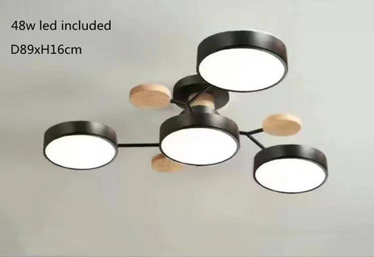 Modern Living Room Ceiling Chandelier Light Three Colors