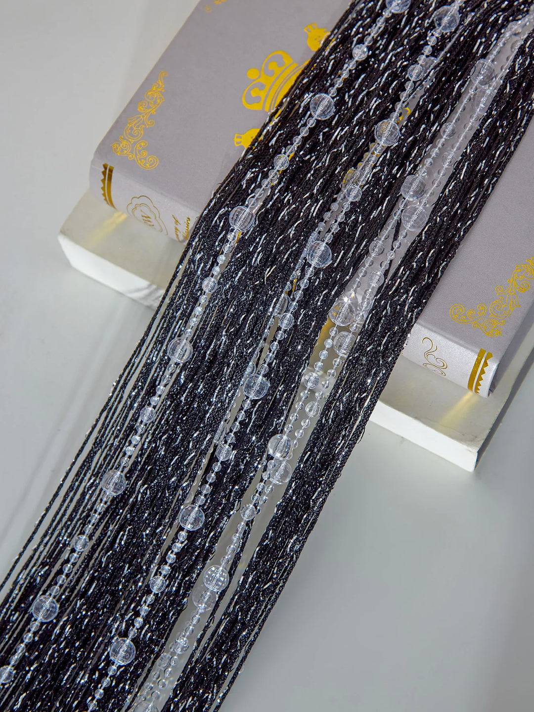 String curtain 1X2 M Tassel fringe door Curtain for white salon and sheer wedding decoration