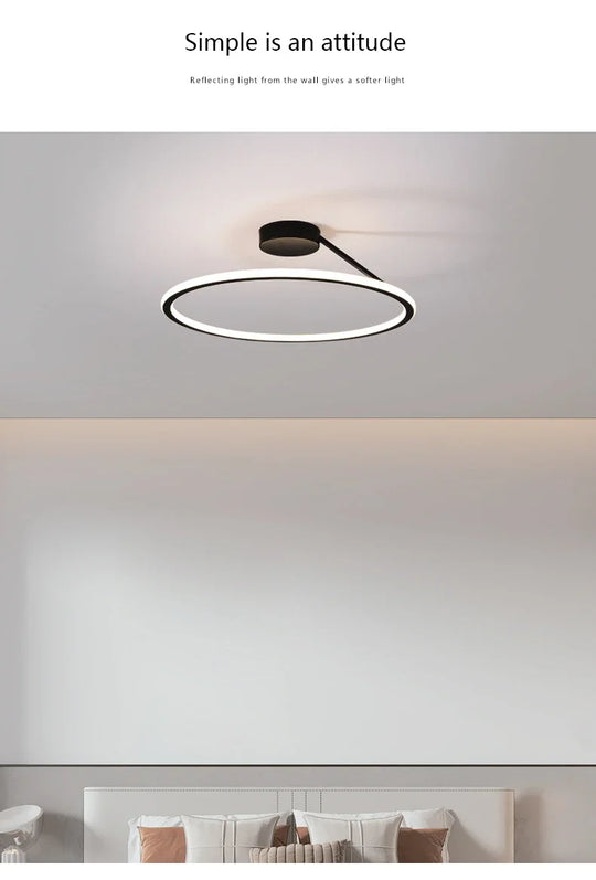 Modern Simple Circle Led Chandelier for Home