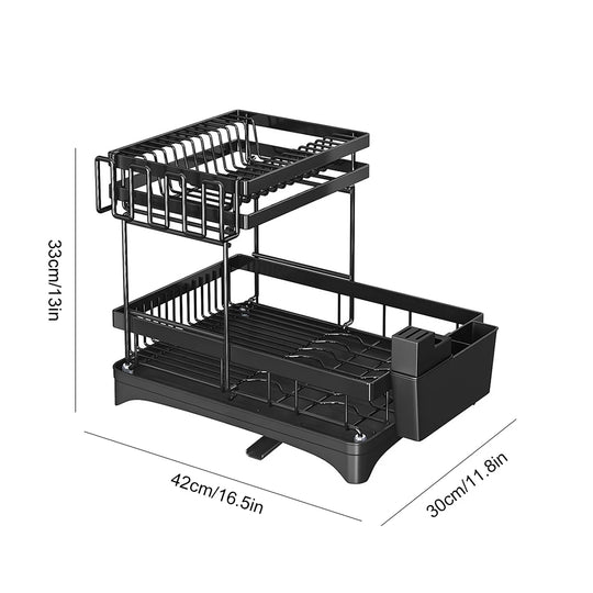 Kitchen Drain Shelf 3-Tier Multi-Functional Kitchen Storage Rack