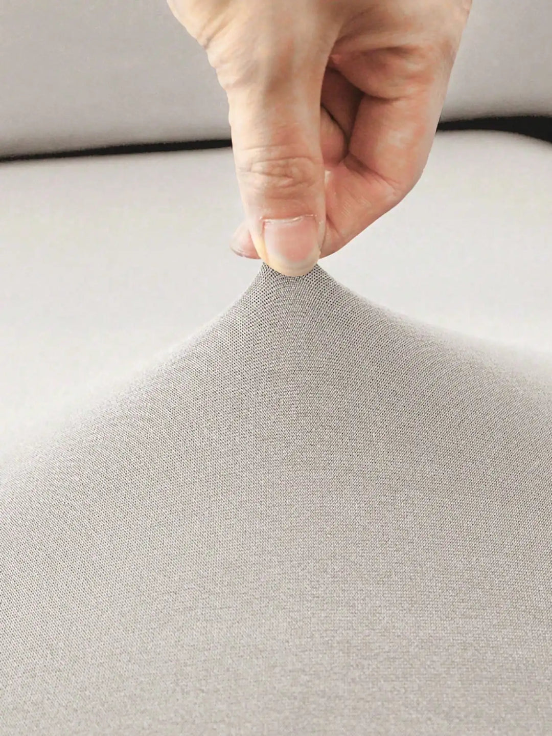 1pc  Solid Milk Silk Elastic Sofa Cover,
