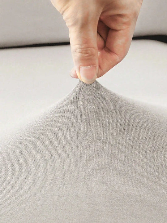 1pc  Solid Milk Silk Elastic Sofa Cover,