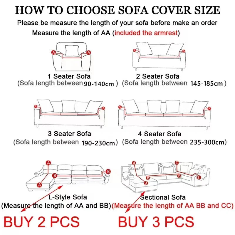 Black Soild Color Elastic Corner Sofa Cover for Living Room