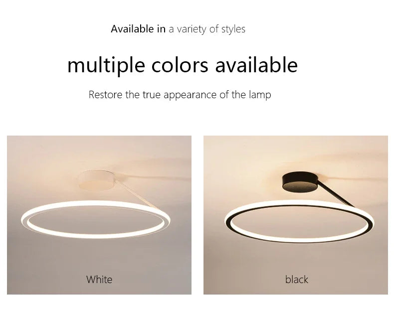 Modern Simple Circle Led Chandelier for Home