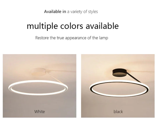 Modern Simple Circle Led Chandelier for Home