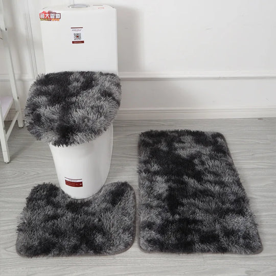 Toilet Seat Cover 3Pcs Set Bath Mat