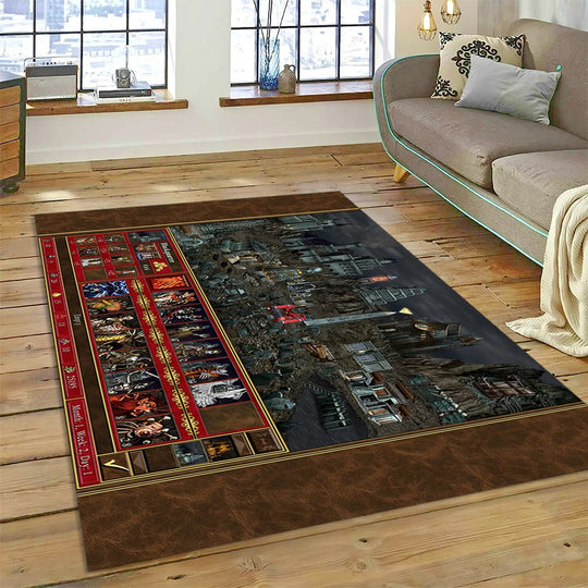 HD Heroes of Might and Magic Retro Games Rug Carpet for Living Room Bedroom Decor,Floor Mat Non-slip Decoration for Sofa Doormat
