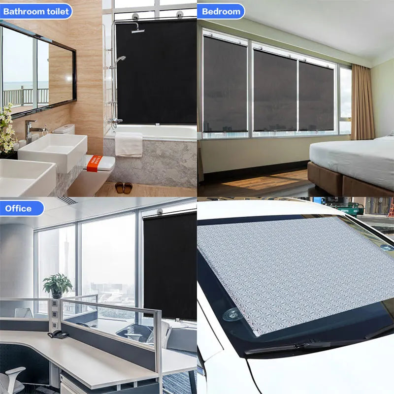 Universal Roller Blinds Sunshade Blackout Curtain