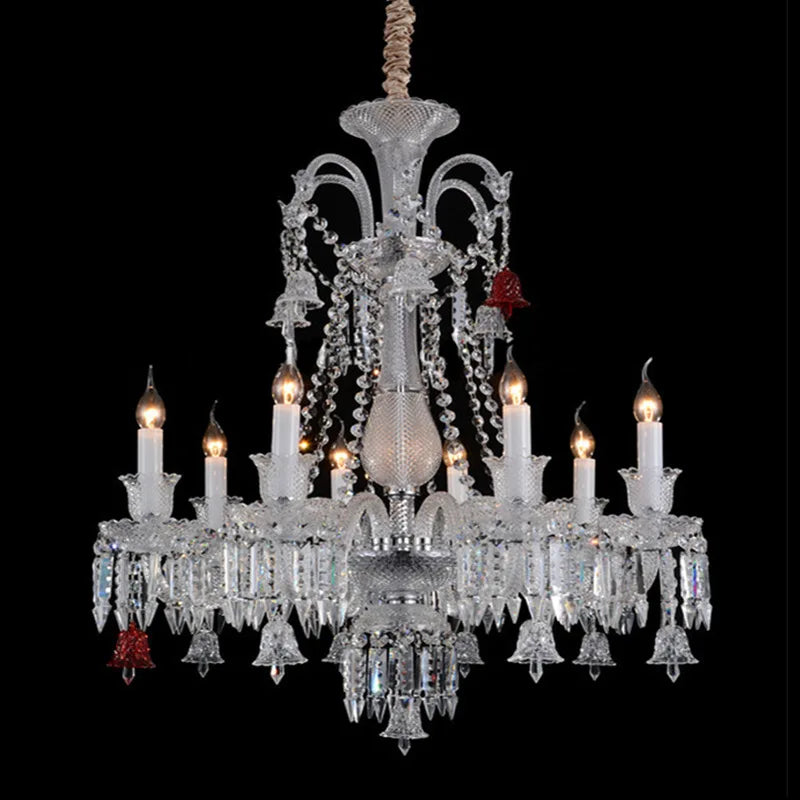 Living Room Chandelier Large Hotel Wedding Luxury Crystal Ceiling