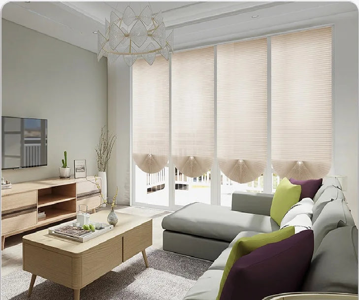 Cheap Adhesive Window Pleated Zebra Blinds