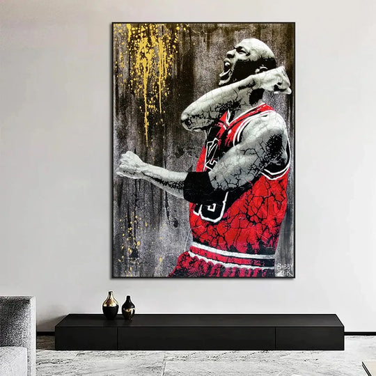 Famous Basketball Stars Wall Art Poster